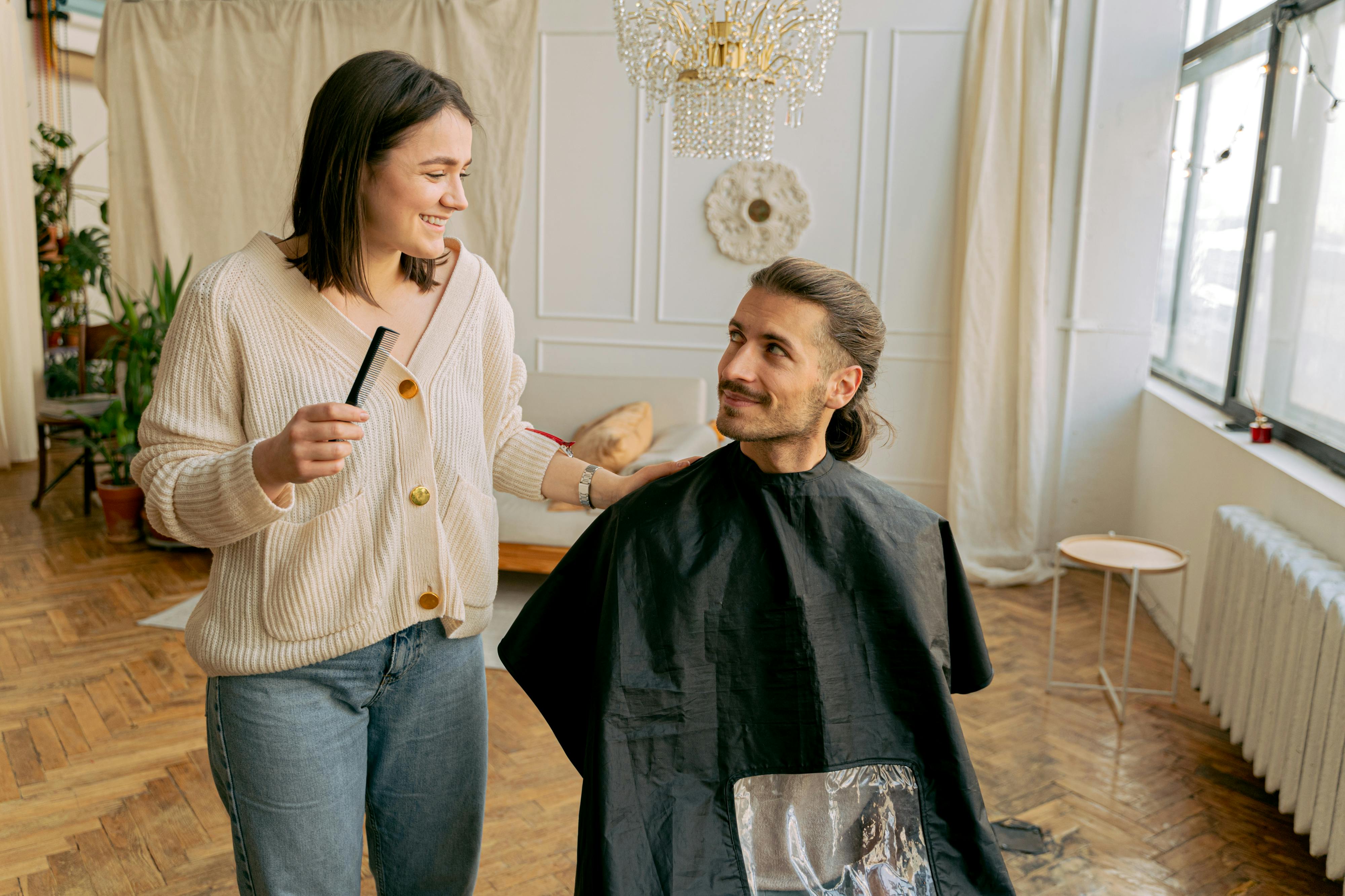 Detailed beard design and grooming