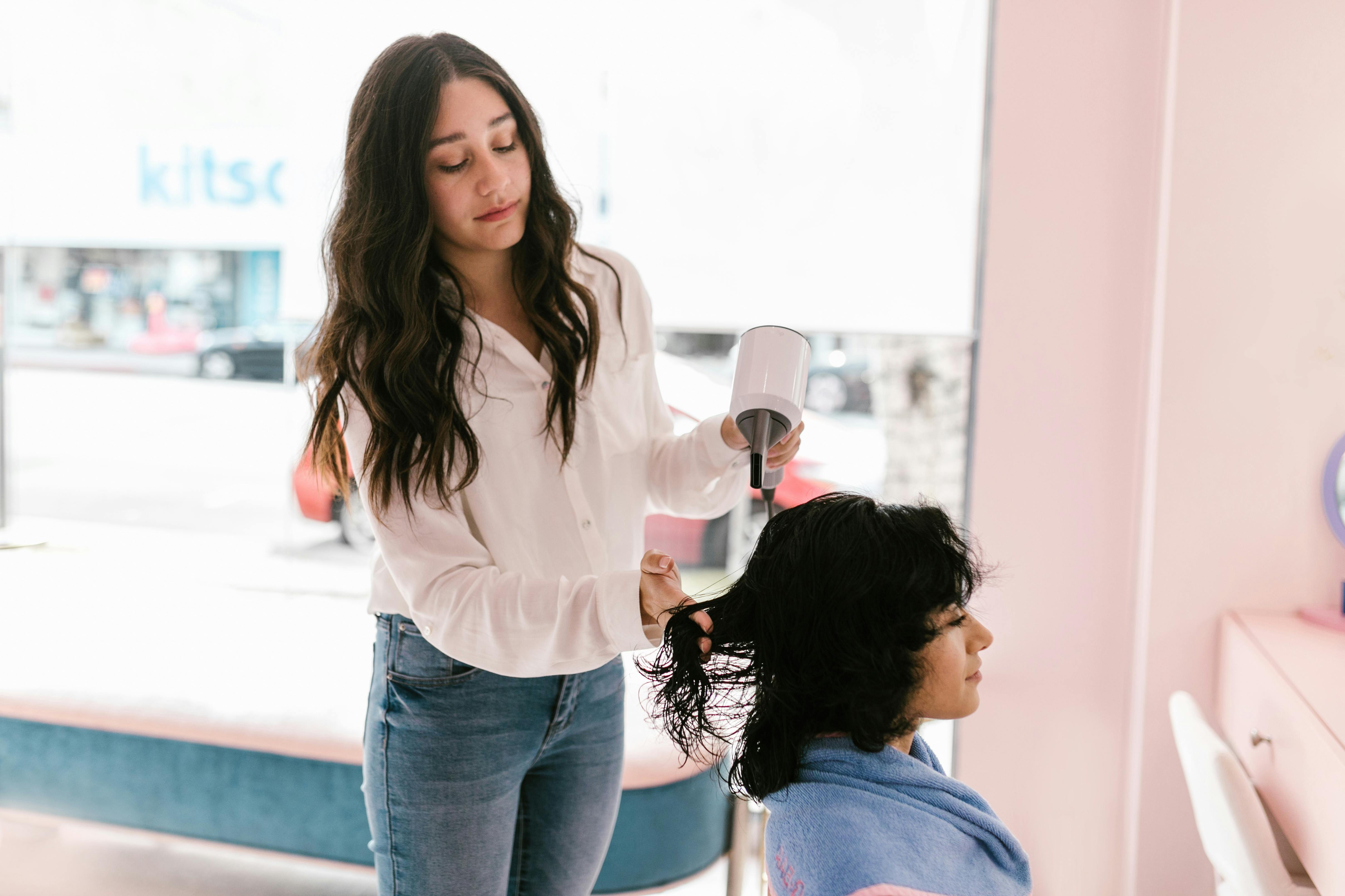 Welcoming salon interior with modern styling stations