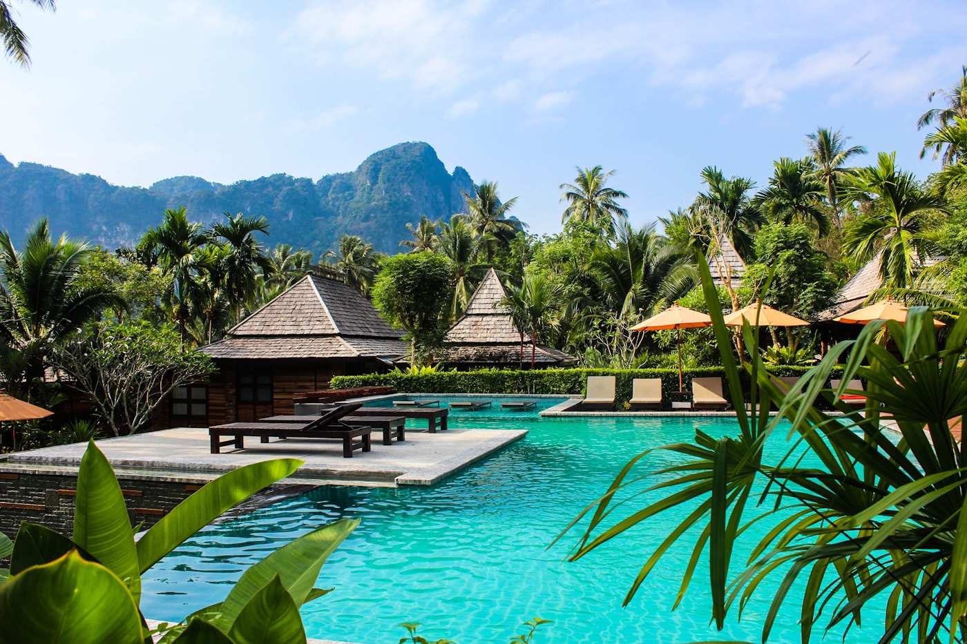 Private balcony beside a premium stay