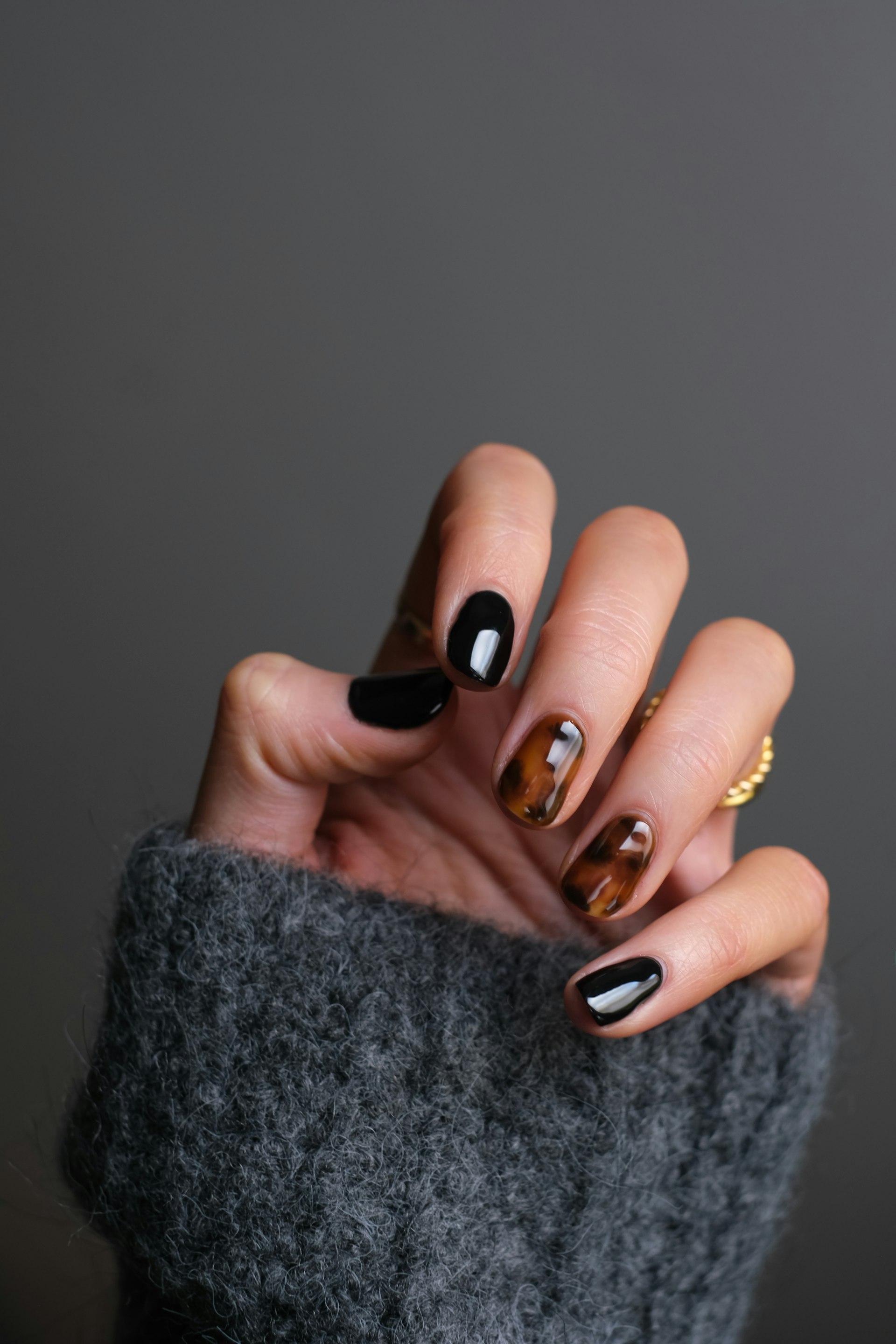 Premium nail art close-up